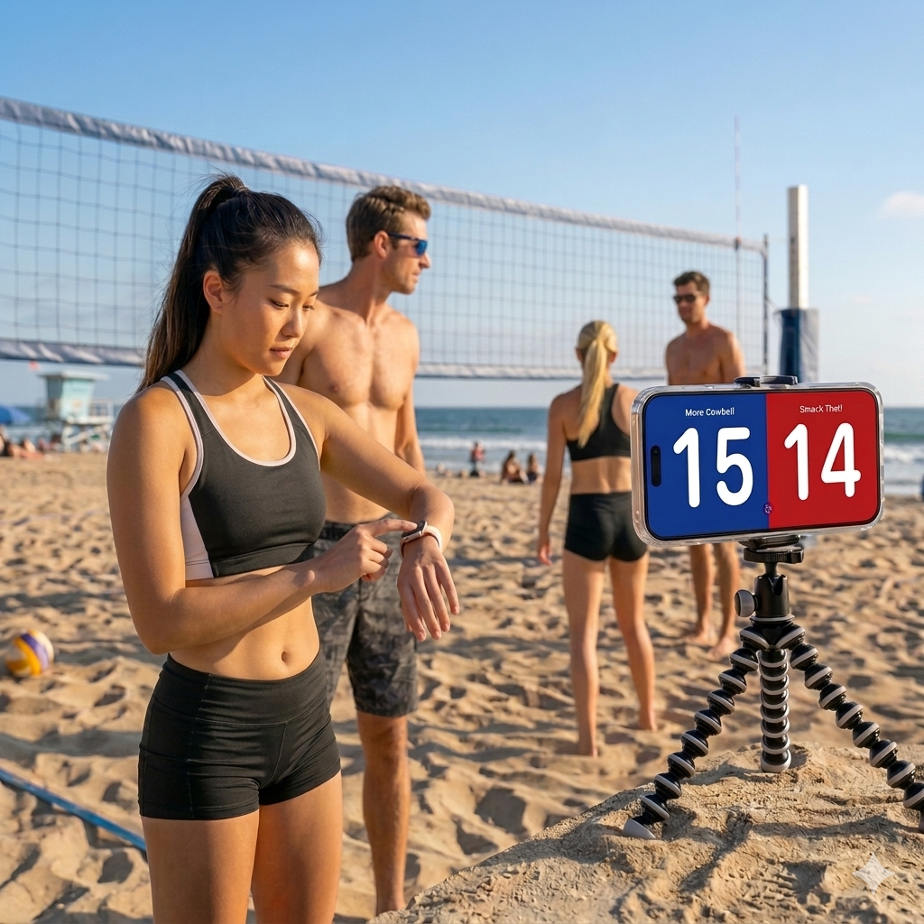 VBScore iPhone and Apple Watch live volleyball scoring app